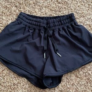 Lululemon black running shorts